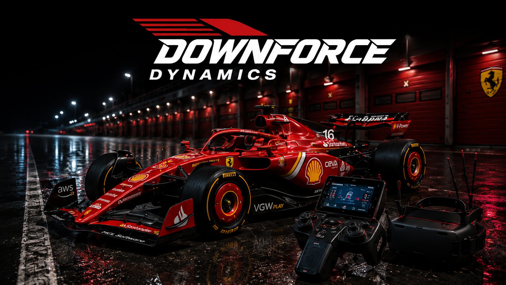 Night pit lane